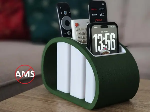 Boite rangement 4 télécommandes + téléphone