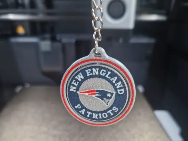 Llavero giratorio Patriots NFL