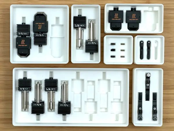 Gridfinity Holder for H2 P2S X2D Hotends and Accs.