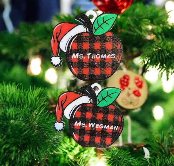 Teacher Apple ornament