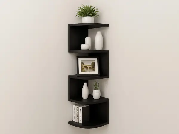 Modular Corner Shelf – Expandable and Easy to Hang