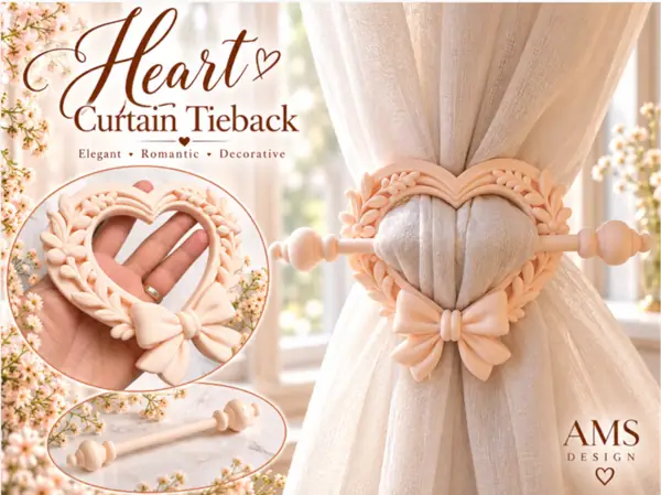 Elegant Heart Curtain Tieback
