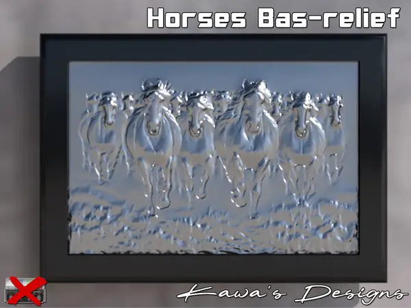 Horses Bas-relief