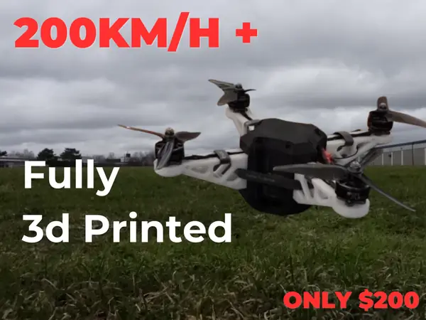 200 km/h 3d Printed Drone For Under $200 CAD