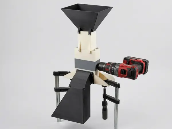 3D Print Waste Shredder (Drill-Powered)