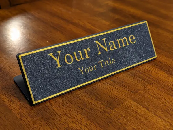 Custom Name Plate - Flush Surface