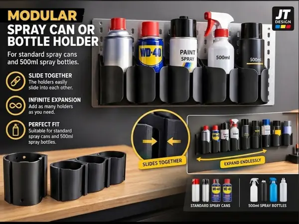MODULAR SPRAY CAN OR BOTTLE HOLDER