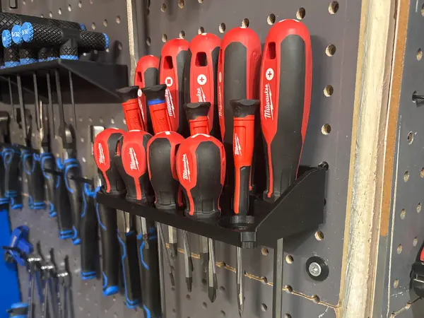 Pegboard Screwdriver holder