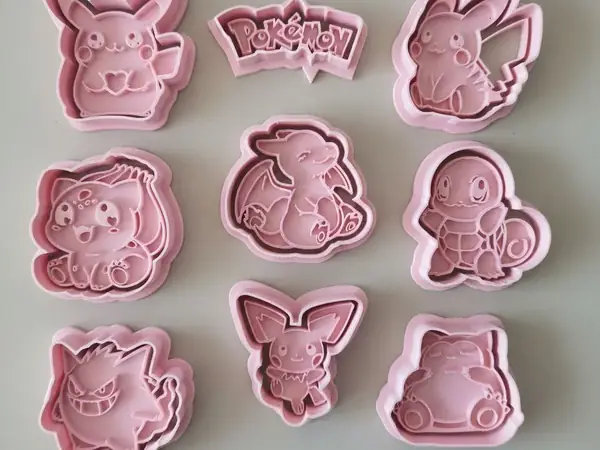 Set Pokémon–Cortadores 3D de Galletas y Plastilina