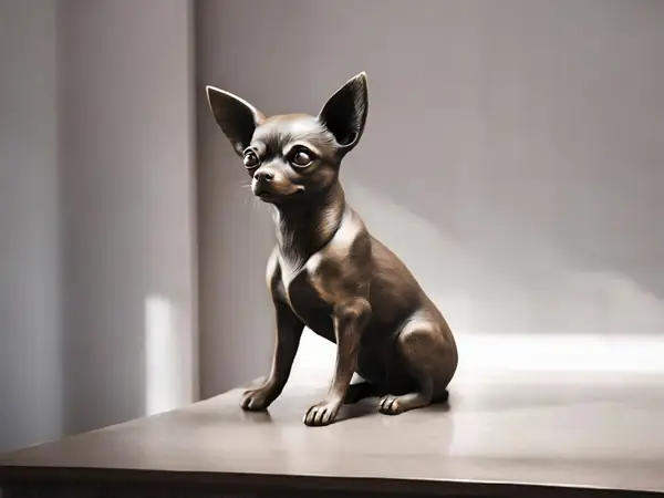 Minimalist Chihuahua Sculpture, Chihuahua Statue