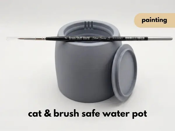 Cat & Kolinsky-Safe Paint Water Pot