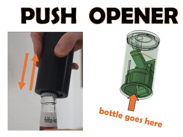push opener (bottle opener)