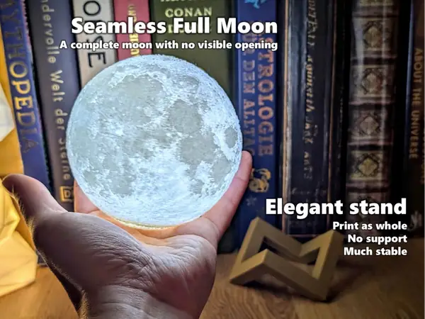 Seamless Full Moon (tealight, fairy light)