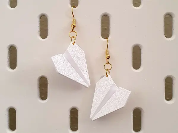Paper plane - Origami Earrings