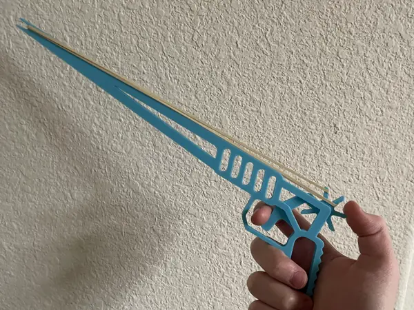 Rubber Band Gun Toy (print in place)
