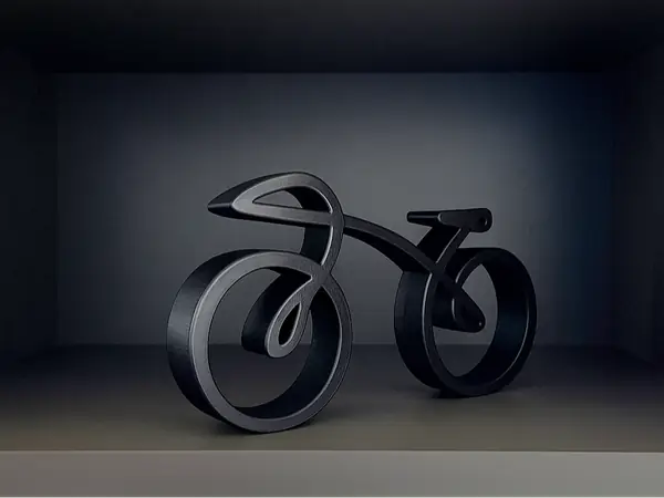 Scultura Minimalista di Bicicletta - Decorazione