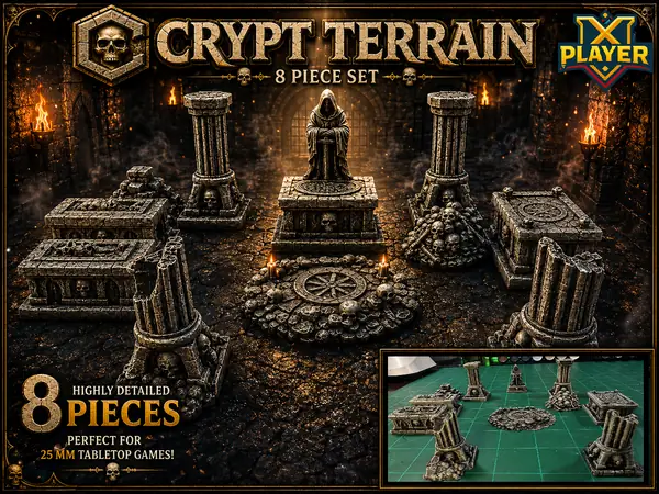 Crypt Terrain Set for DnD & Pathfinder