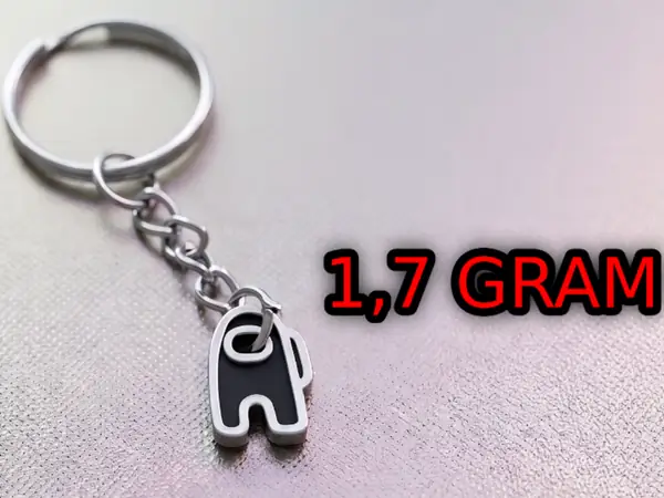 Among Us Crewmate Keychain - Ultra Light (1.7g)