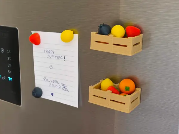 Fruit Box Fridge Magnet Set 