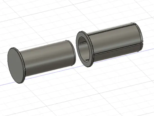 Ø 25 mm x 50mm Steckverbinder