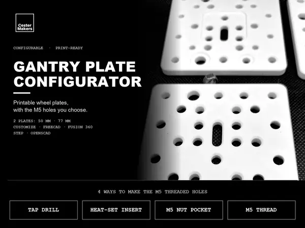 2020 Gantry Plate Configurator - V-Wheel Plates