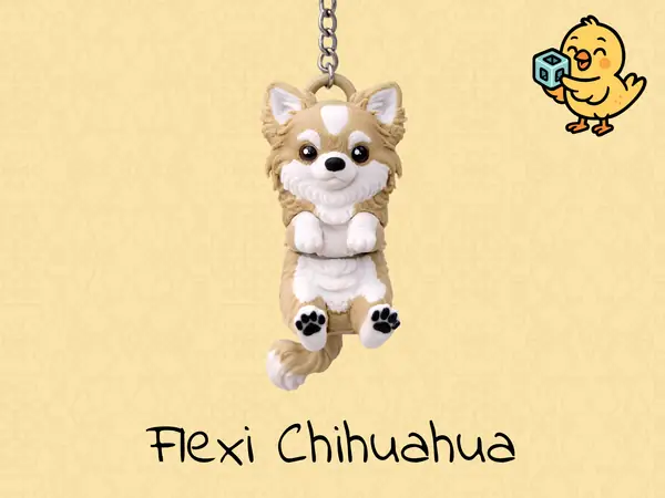 Chihuahua Keychain – Articulated Flexi Dog