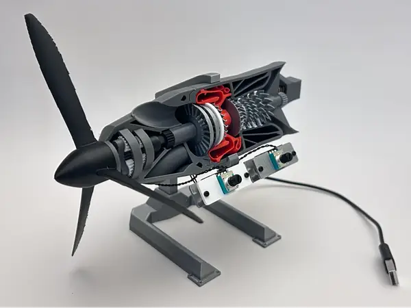 Motorized TurboProp Engine Model