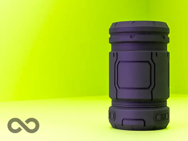 Sci-Fi Storage Cannister - Screw Top Container