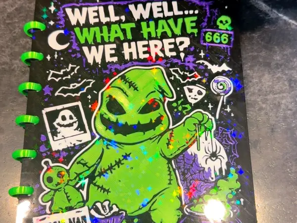 oogie boogie A5 notebook cover