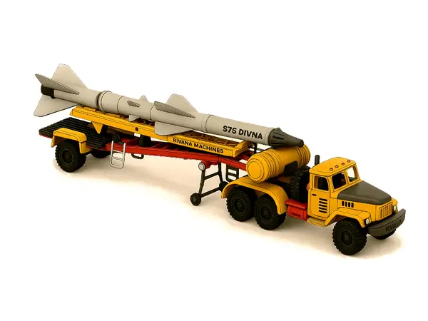 Yellow ZIL SAM Transport Truck