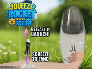 Working Water Rocket Toy! - See GIF  