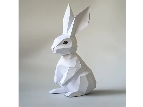 Modern Low Poly Bunny