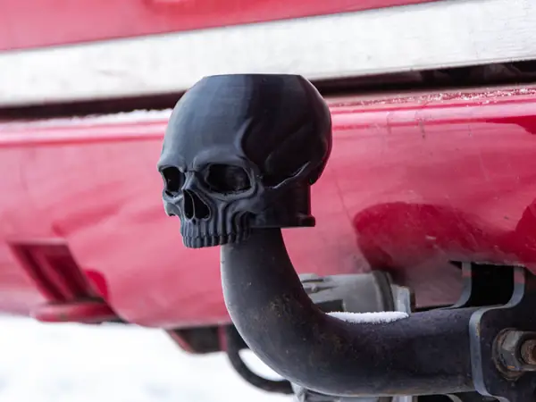 Skull Shaped Tow Bar Ball Hitch Cover