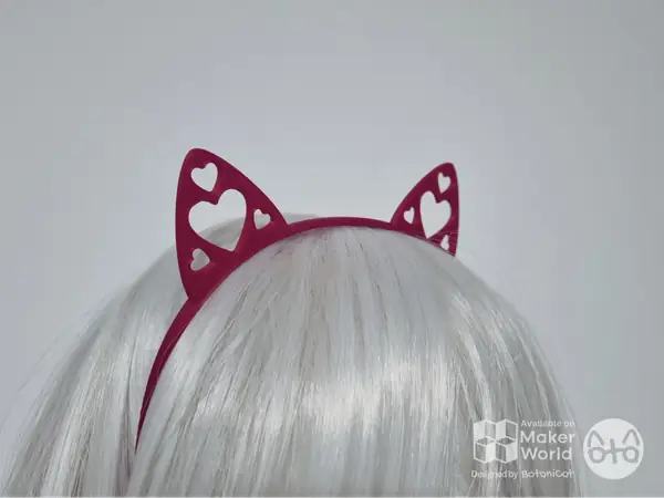 Headband: Hearts Cat Ears