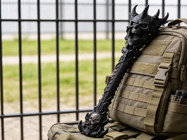 Dual-Skull Demon-Horn Curse Tactical Hammer