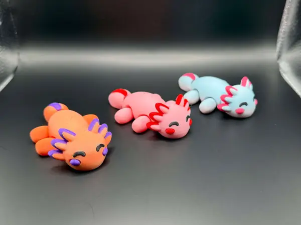 Cute Tiny Articulated Axolotl