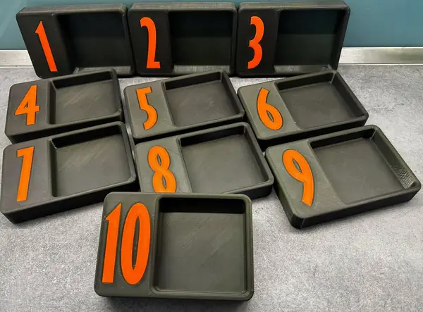 Bowls with numbers
