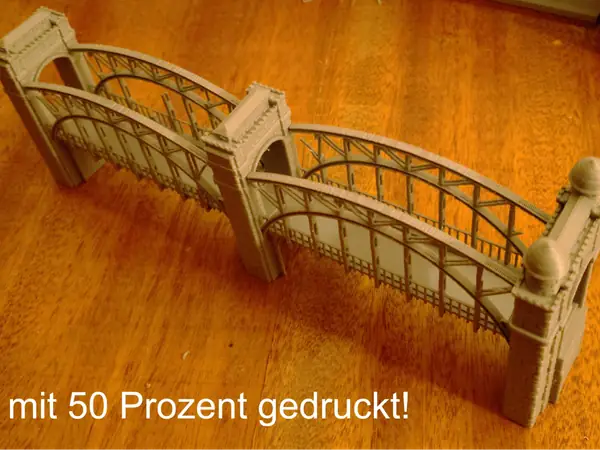 Modelleisenbahn Spur N Brücke - MW und Stahl / 2
