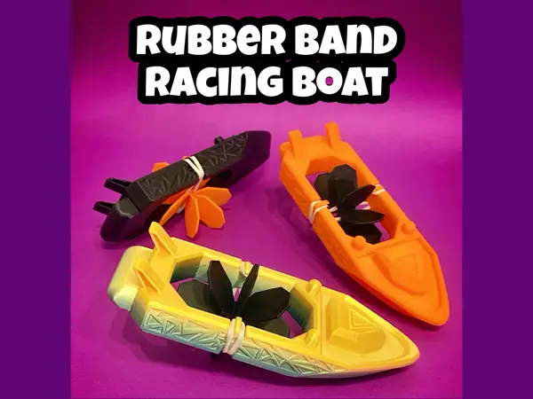 Little Rubberband Racing Boat