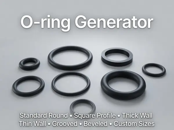 Parametric O-Ring Generator 