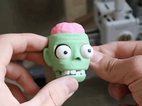 fidget zombie keychain