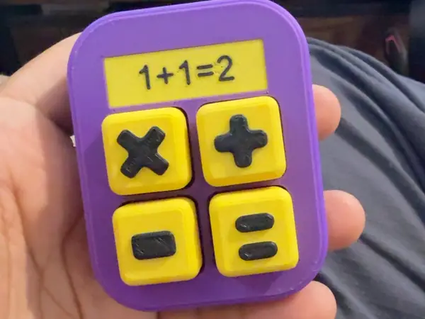 Calculator Fidget Clicker – 4 Button 
