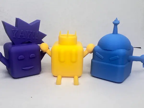 Cubey Character Set – Easy Print - 3 colors!