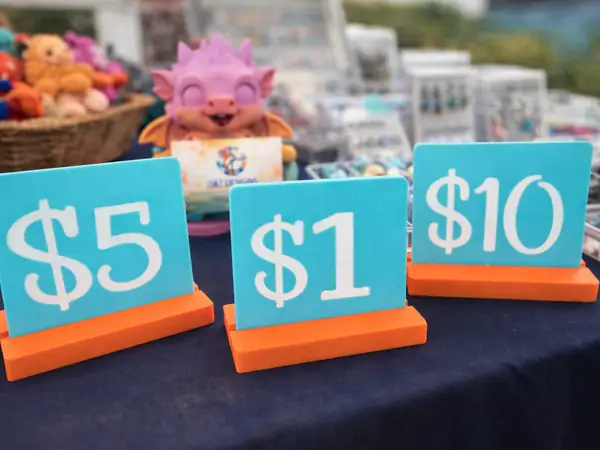 Minimalist Price Sign Display | Market & Vendor