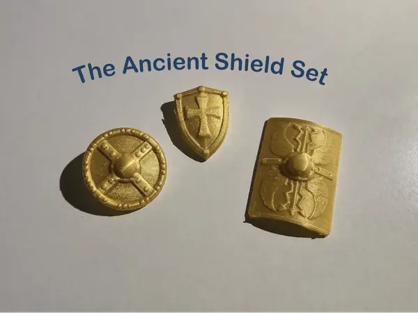 Antikes Schild Set, kompatibel mit Klemmbausteinen