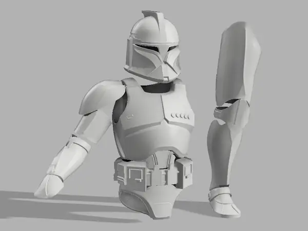 Phase 1 Clone Trooper Armor Suit, Wearable Cosplay