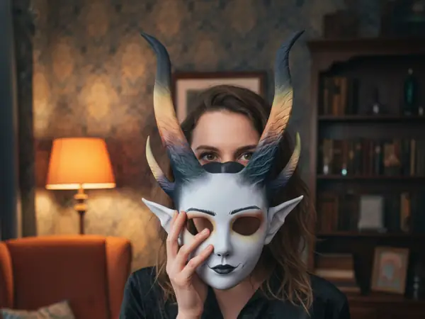 Mystic Demon Faun Mask – High Fantasy Cosplay