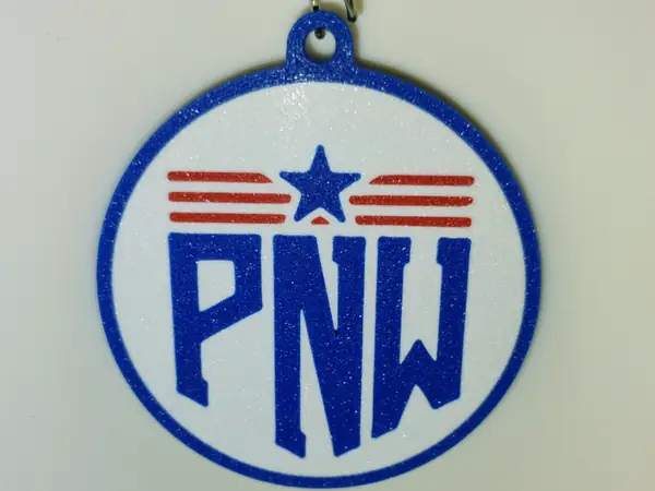PNW Patriot Keychain