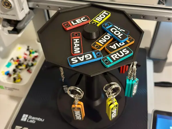 F1 Driver Tags Keychain (NEW 2026 SEASON!!)