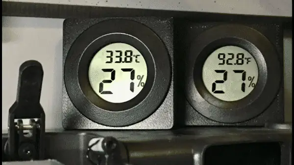 Round Hygrometer Humidity Sensor 4 Timelapse Video
